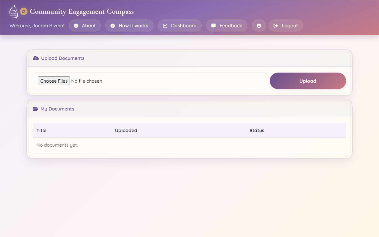 RAG dashboard